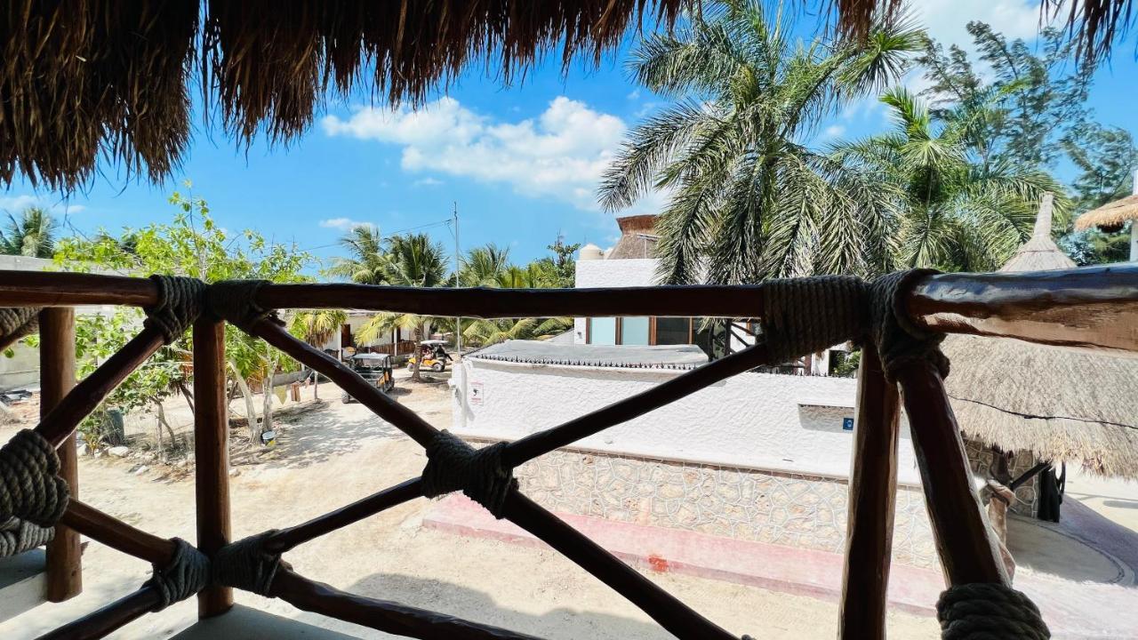 Hotel Mayari Holbox Ngoại thất bức ảnh View of the beach from the hotel
