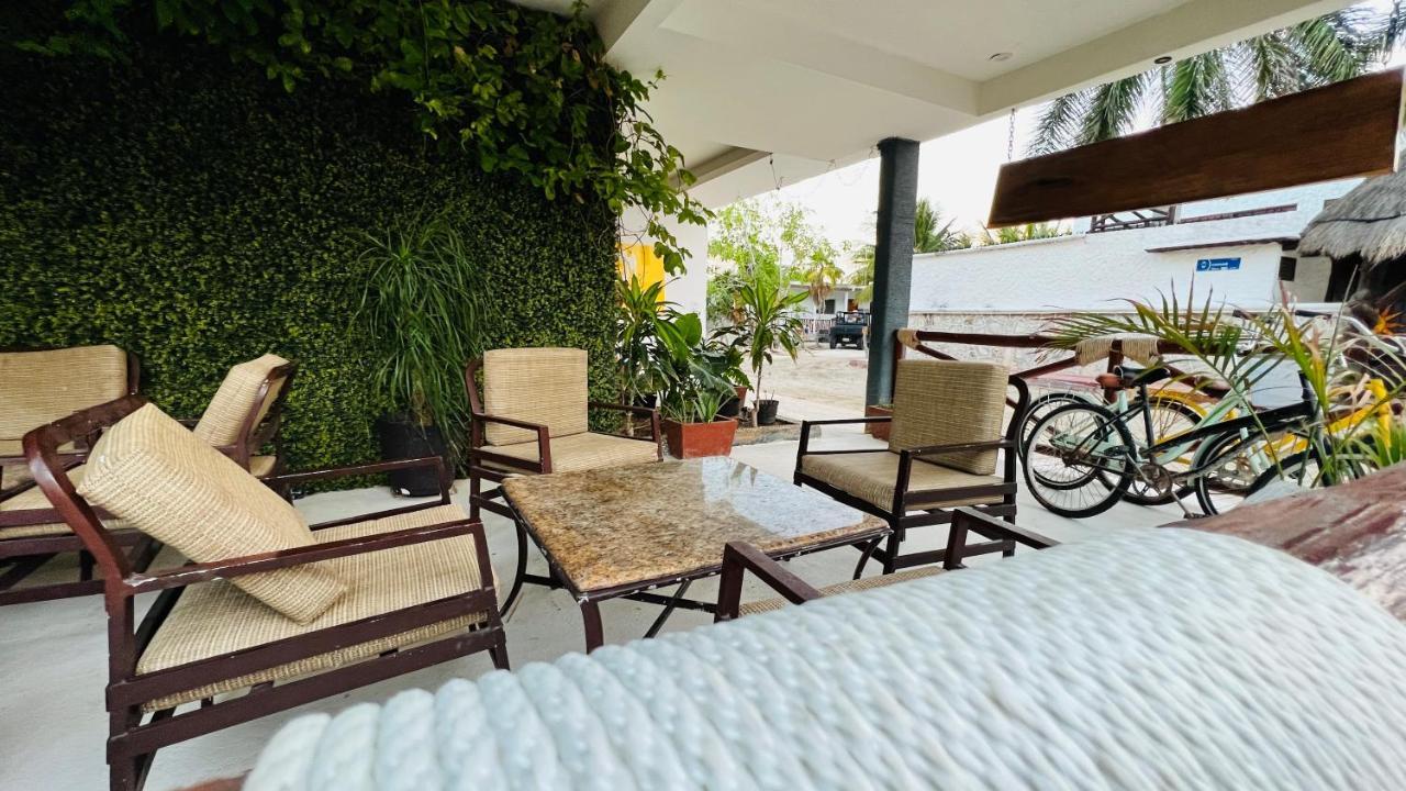 Hotel Mayari Holbox Ngoại thất bức ảnh A 3D model of a patio